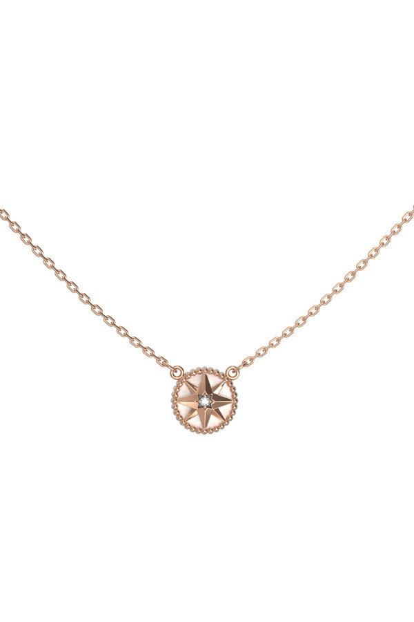 Колье из золота c бриллиантами и перламутром