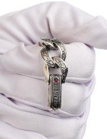 Браслет из серебра 925 пробы c рубином