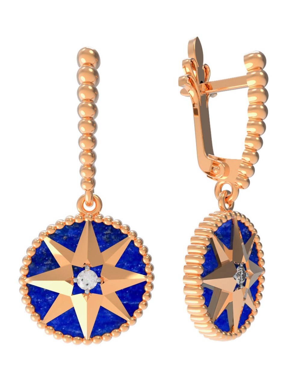 Серьги из золота 585 пробы