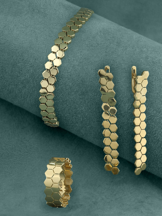 Браслет из лимонного золота