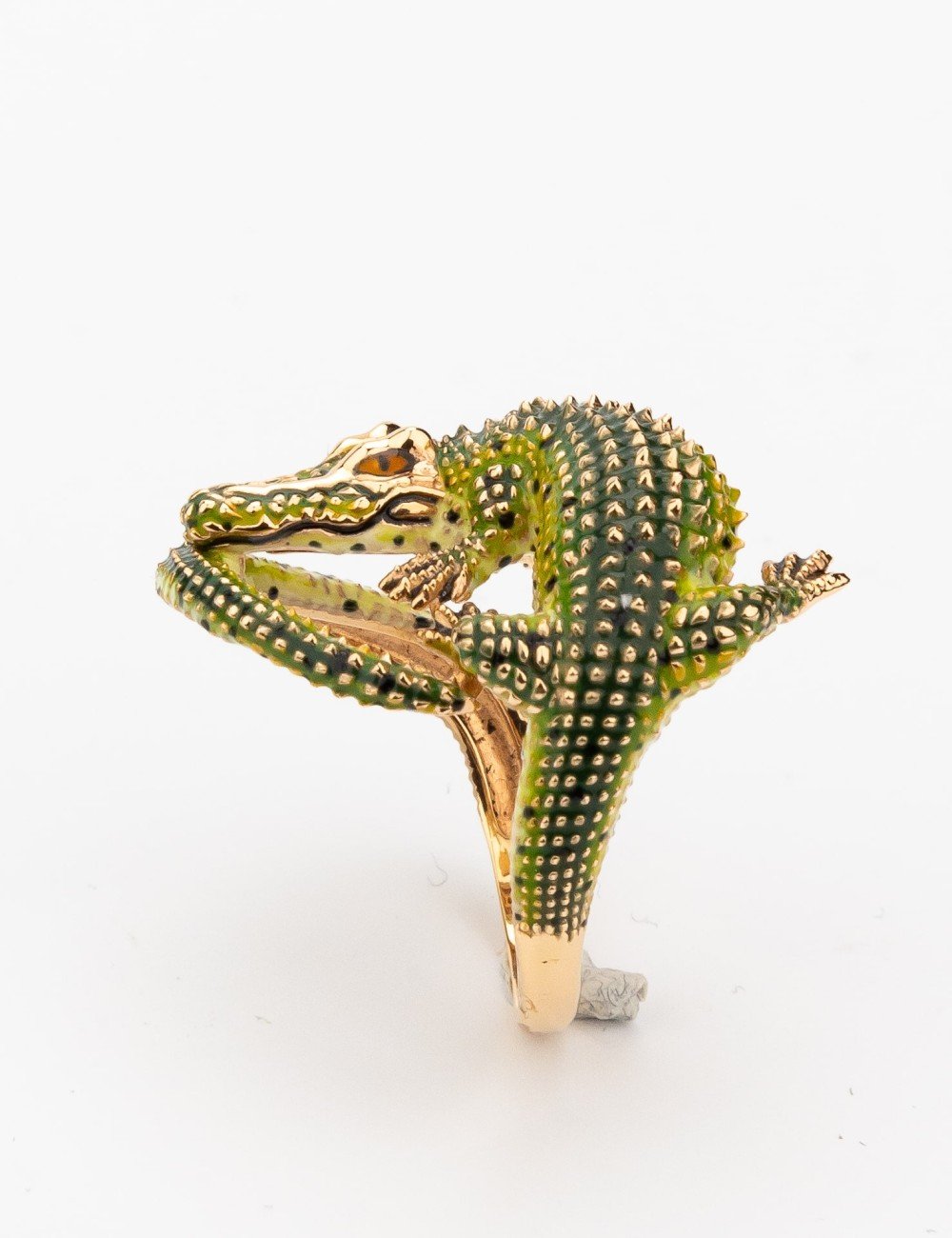 Кольцо из золота 585 пробы c эмалью