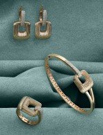 Браслет из золота 585 пробы c бриллиантами