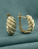 Серьги из лимонного золота 585 пробы