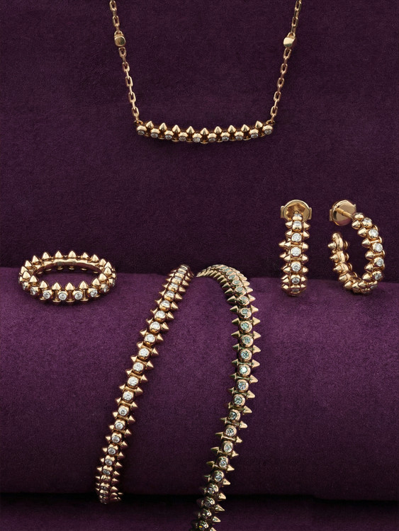 Серьги из золота c бриллиантами