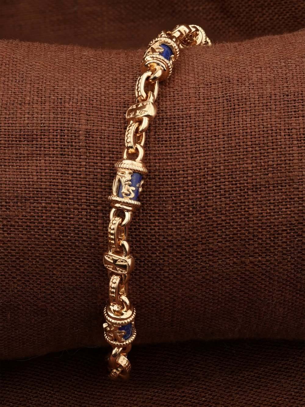 Браслет из золота c лазуритом