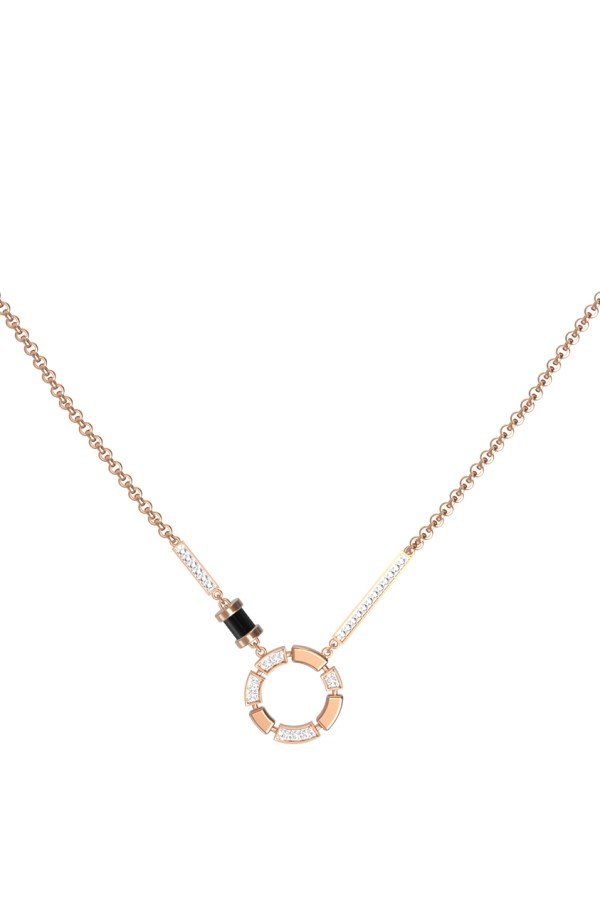 Колье из золота c бриллиантами и ониксом