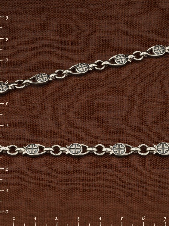 Цепь из белого золота