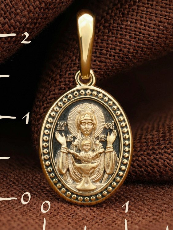 Образок из лимонного золота