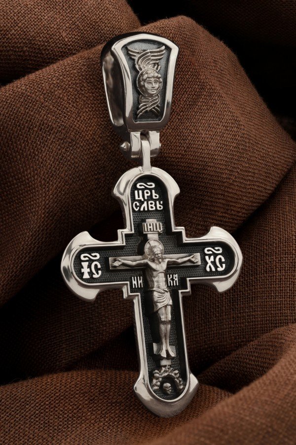 Крест из белого золота