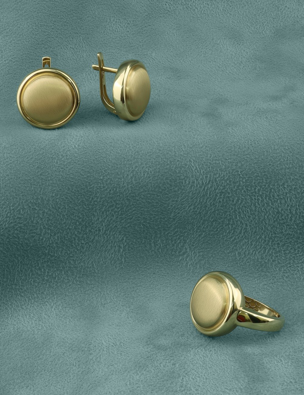 Серьги из лимонного золота 585 пробы