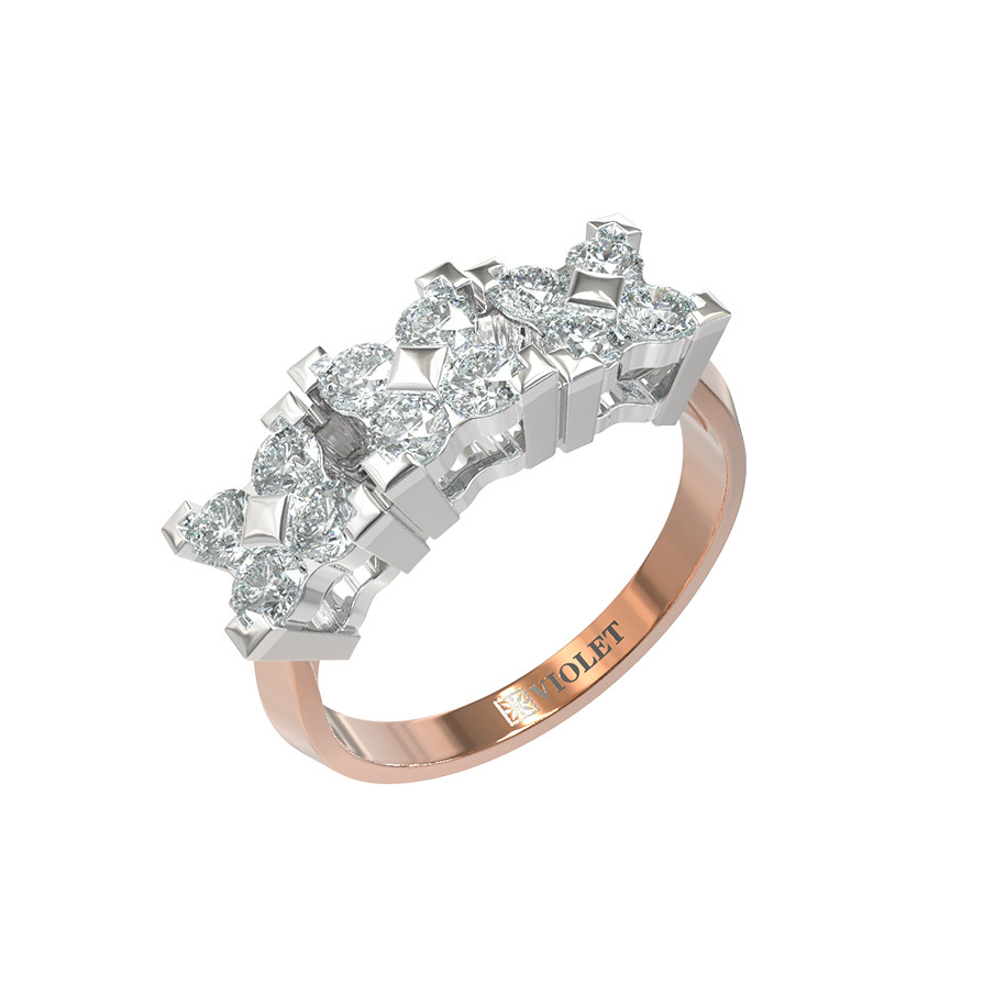 Кольцо из золота c бриллиантами