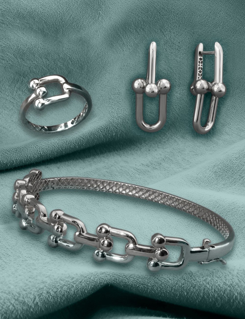 Серьги из белого золота 585 пробы