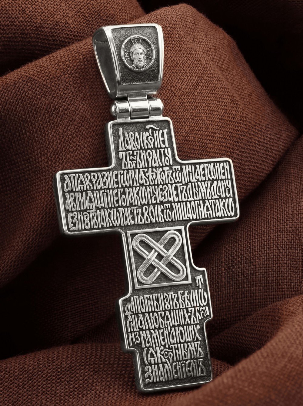 Крест из белого золота