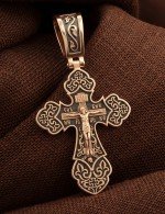 Крест из золота 585 пробы