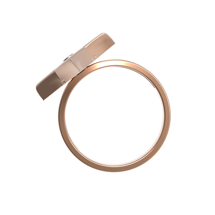 Кольцо из золота c бриллиантами и бирюзой