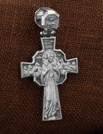 Крест из белого золота 585 пробы