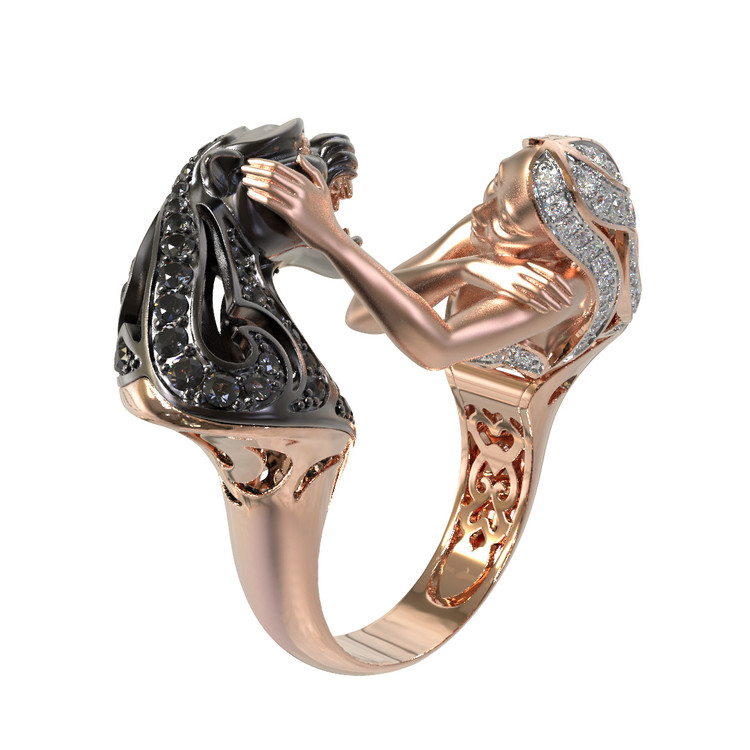 Кольцо из золота c фианитом