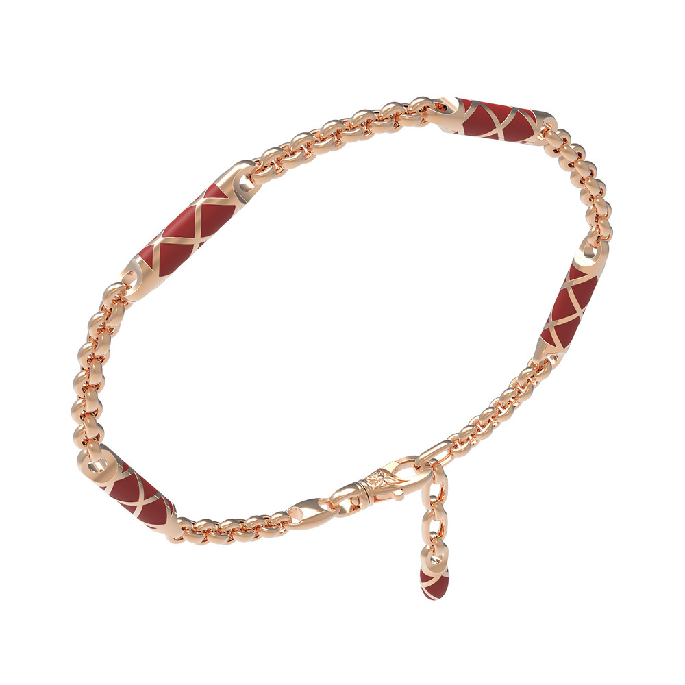 Браслет из золота c эмалью