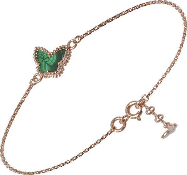 Браслет из золота c малахитом