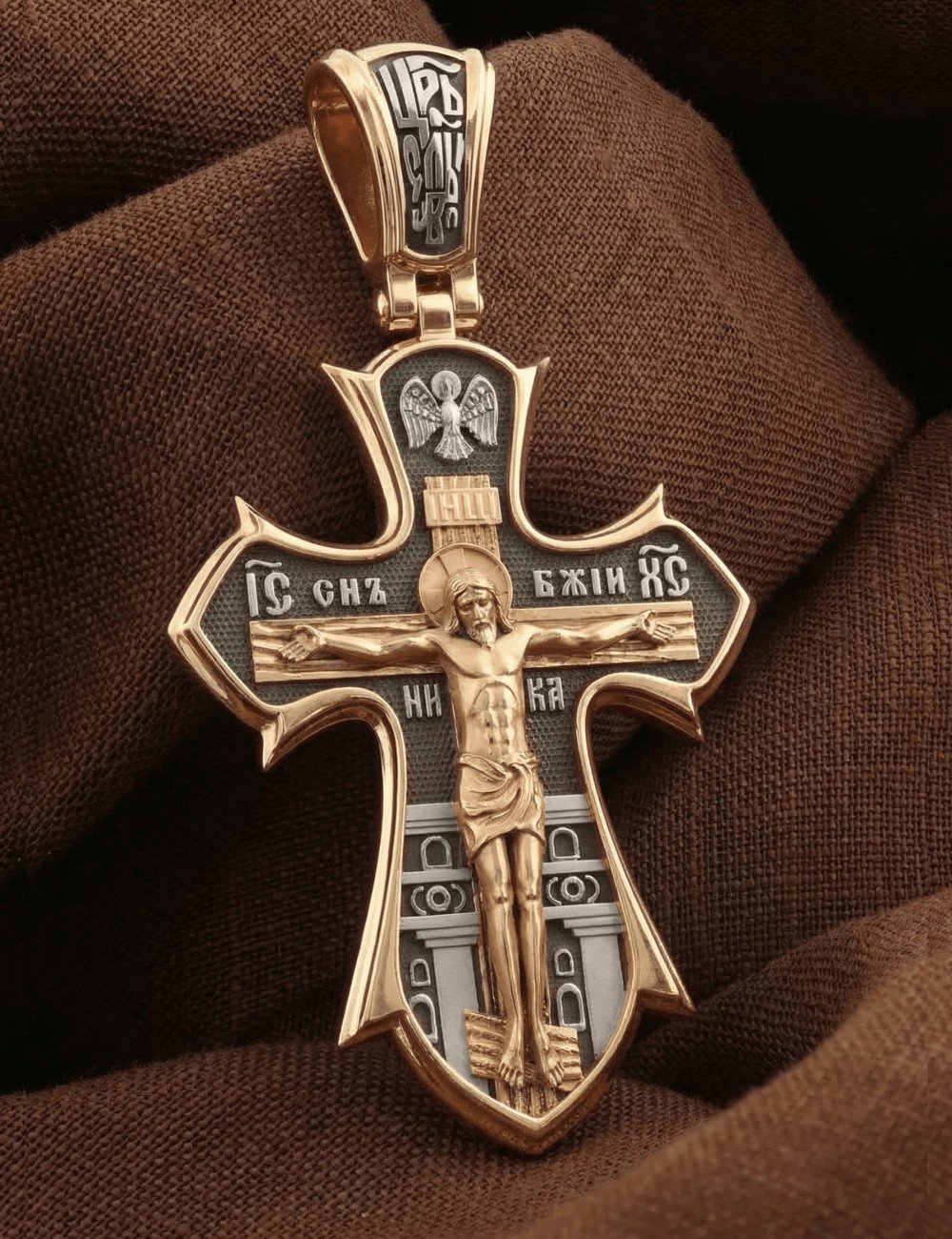 Крест из золота 585 пробы