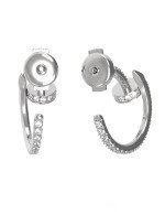 Серьги из белого золота c бриллиантами