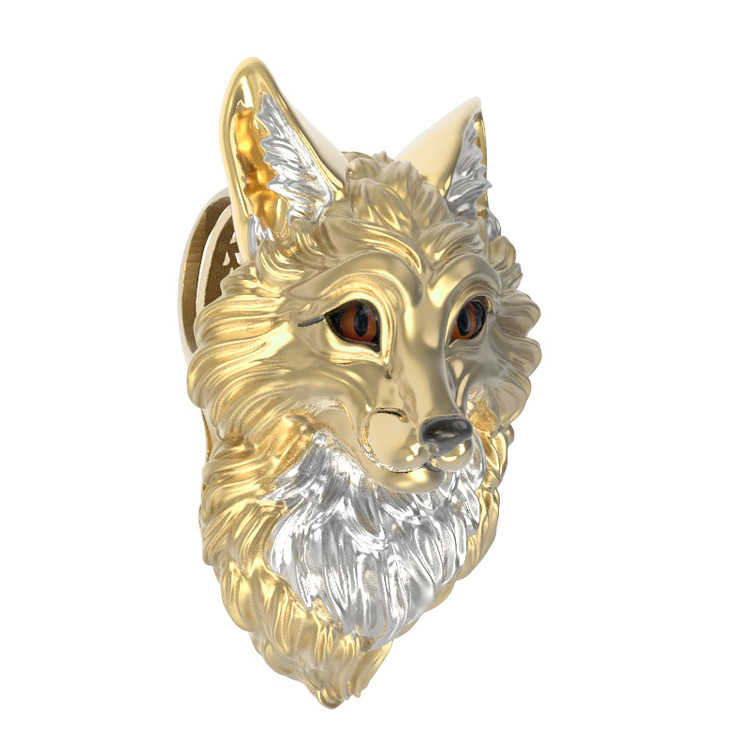 Подвеска из лимонного золота c эмалью