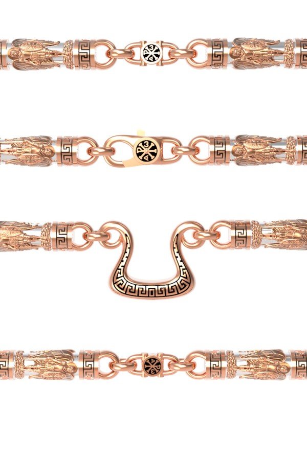 Цепь из золота c эмалью