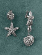 Серьги из белого золота 585 пробы
