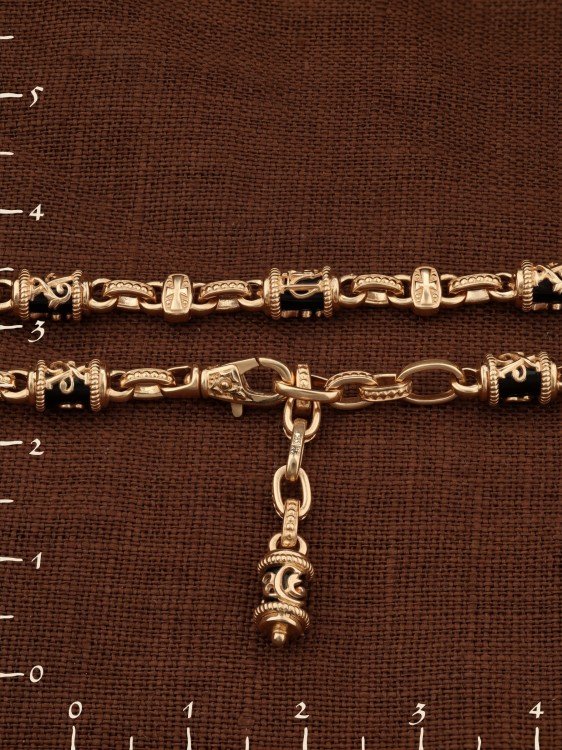 Браслет из золота c ониксом