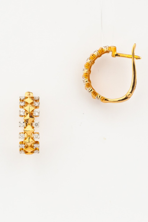 Серьги из золота c бриллиантами