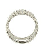 Кольцо из белого золота 585 пробы c бриллиантами