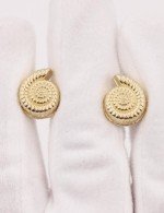 Серьги из лимонного золота 585 пробы