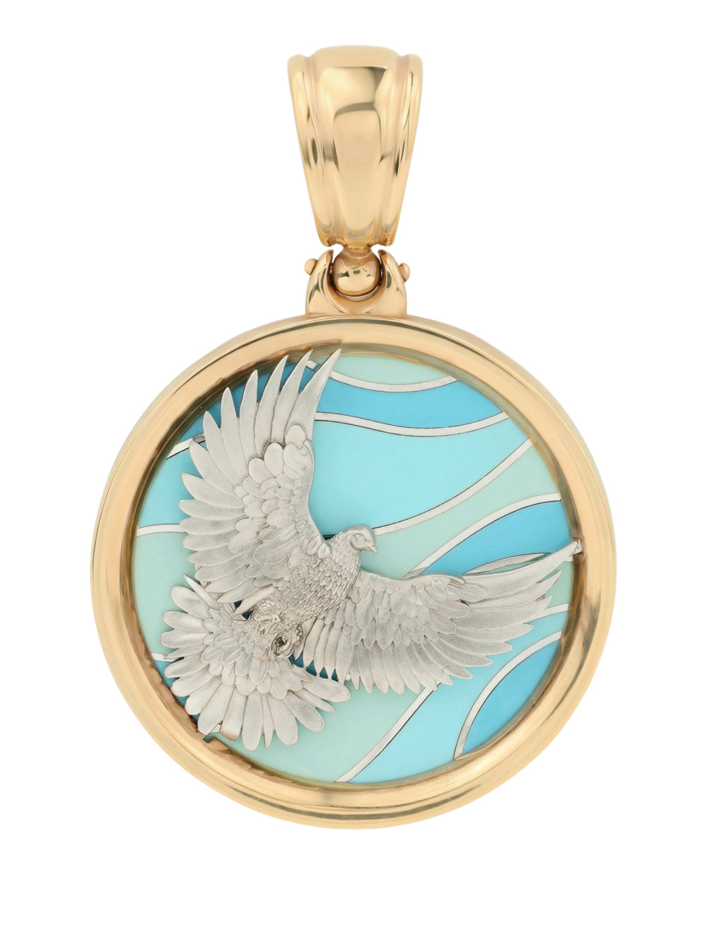 Подвеска из золота c эмалью