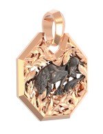 Подвеска из золота 585 пробы