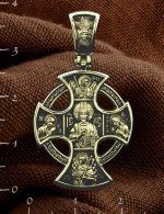 Крест из лимонного золота