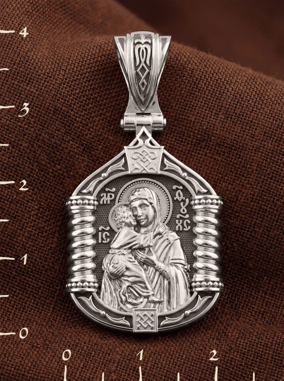 Образок из белого золота