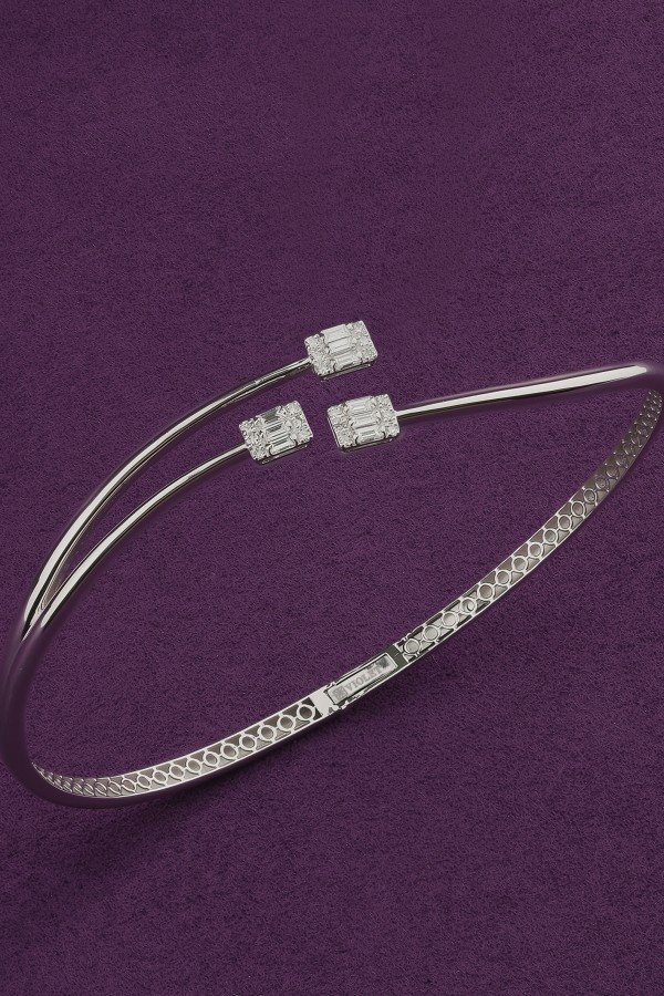 Браслет из белого золота c бриллиантами