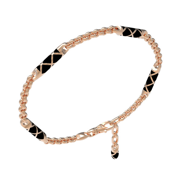 Браслет из золота c эмалью