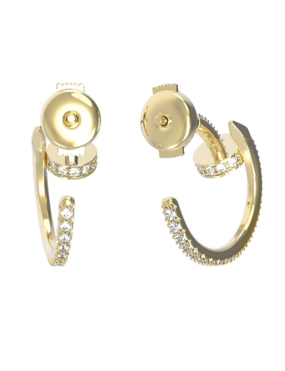 Серьги из лимонного золота c бриллиантами