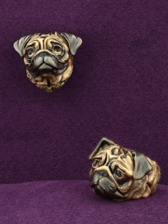 Подвеска из лимонного золота c эмалью