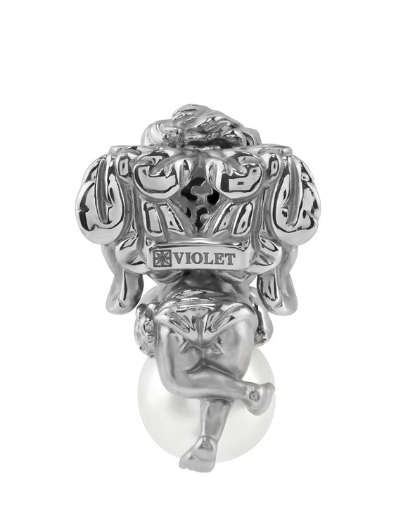 Подвеска из белого золота c жемчугом