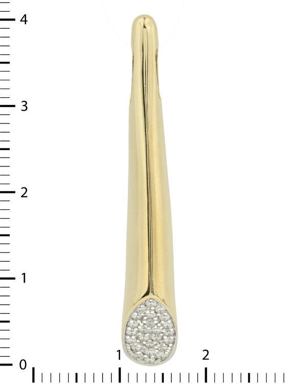 Подвеска из лимонного золота c бриллиантами