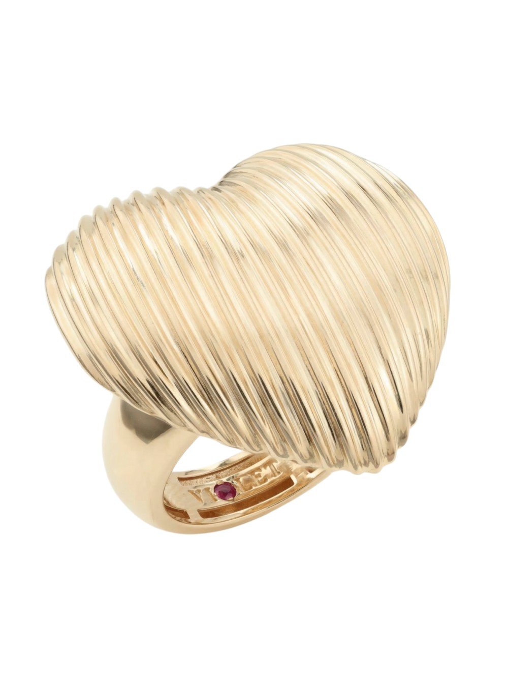 Кольцо из золота c рубином