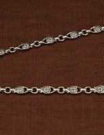 Цепь из белого золота 585 пробы
