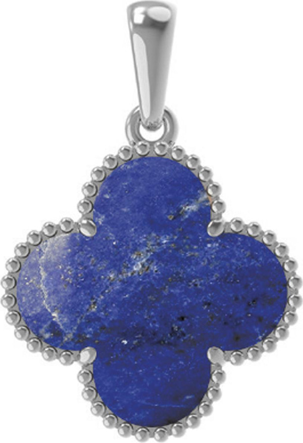 Подвеска из белого золота c лазуритом