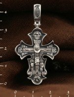 Крест из белого золота 585 пробы