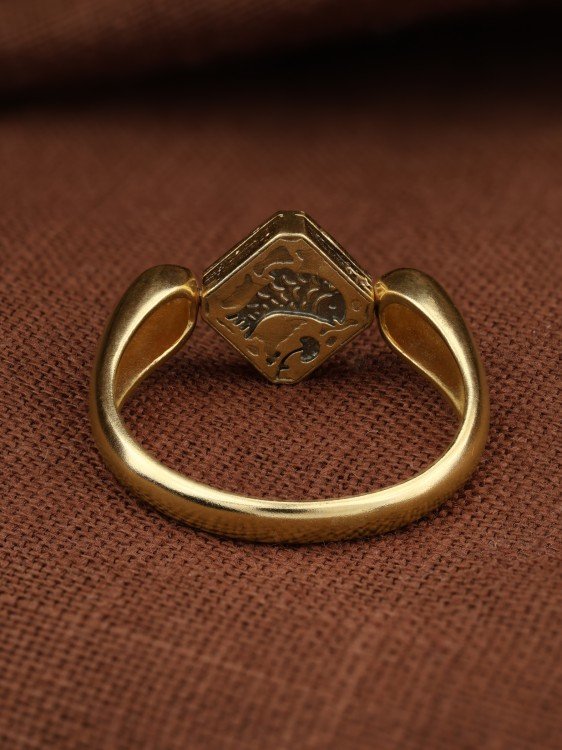 Кольцо из лимонного золота
