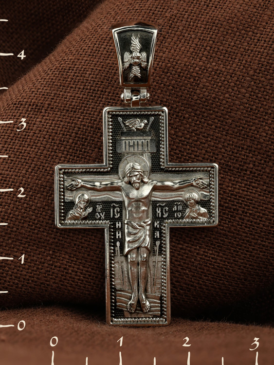 Крест из белого золота