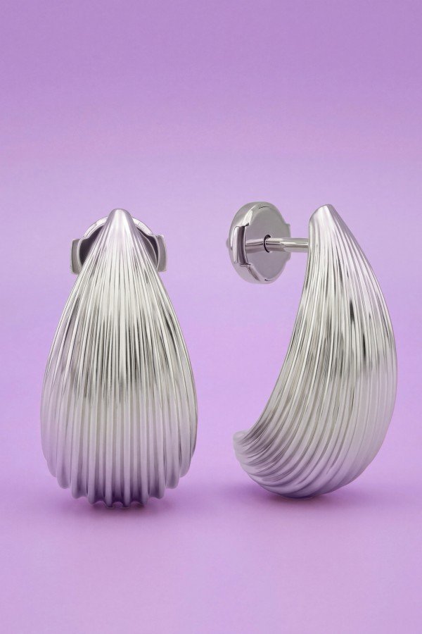 Серьги из белого золота 585 пробы