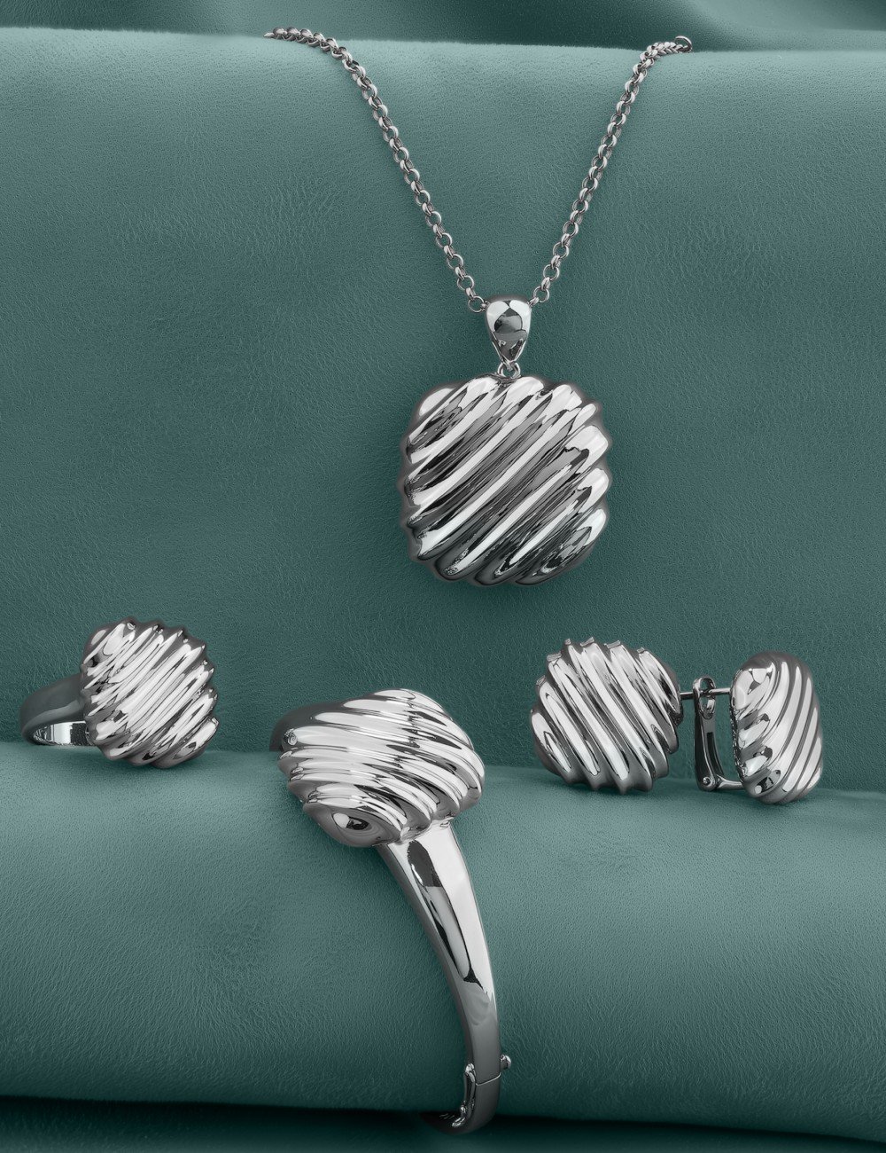 Серьги из белого золота 585 пробы